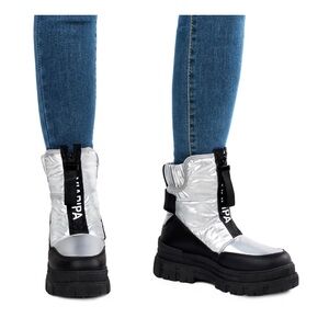 Silver Snow Boots